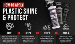 PLASTIC SHINE & PROTECT-High Gloss-Non-Greasy-Interior-Exterior