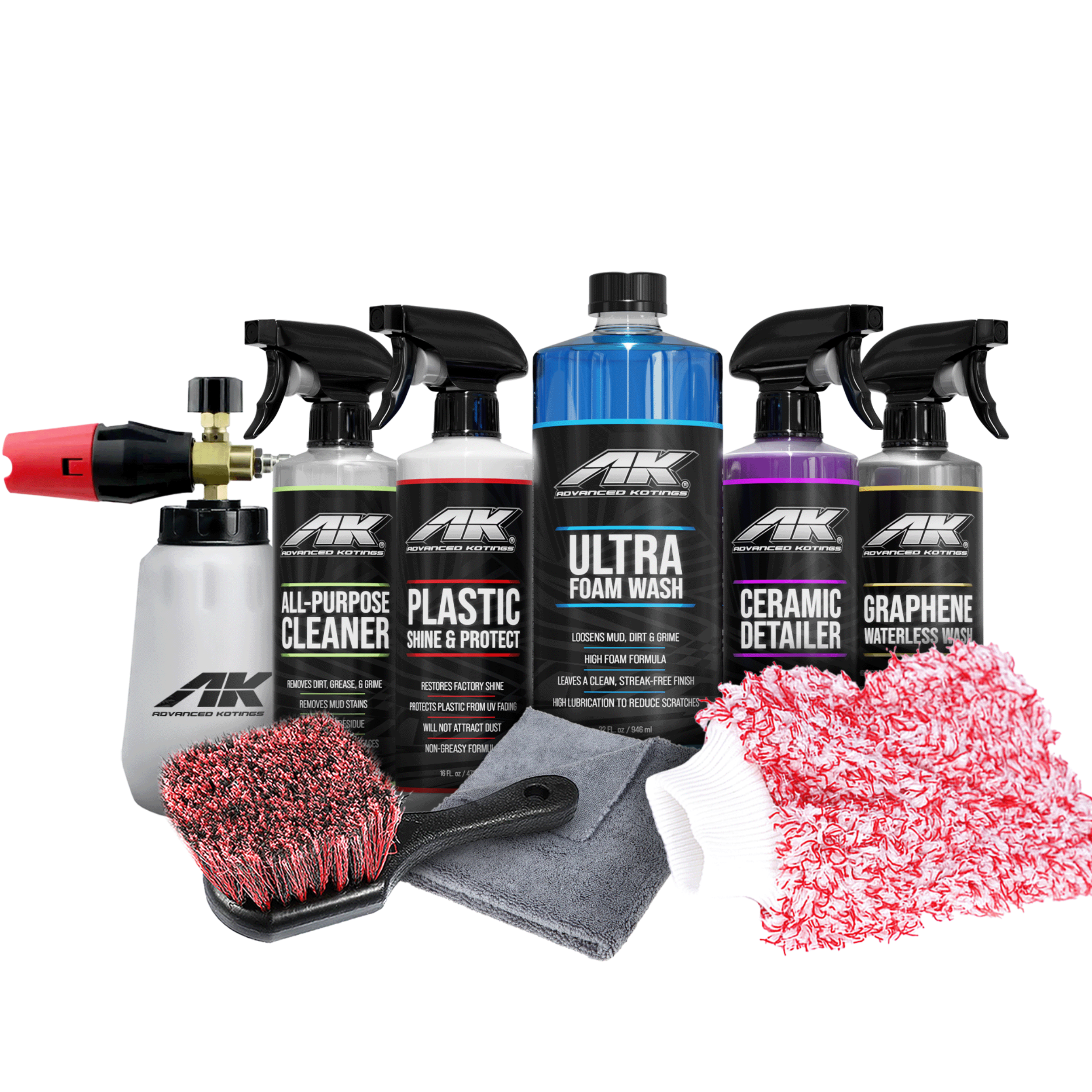 Car and Truck Street Series Deluxe Cleaning Wash Kit - Advanced Kotings