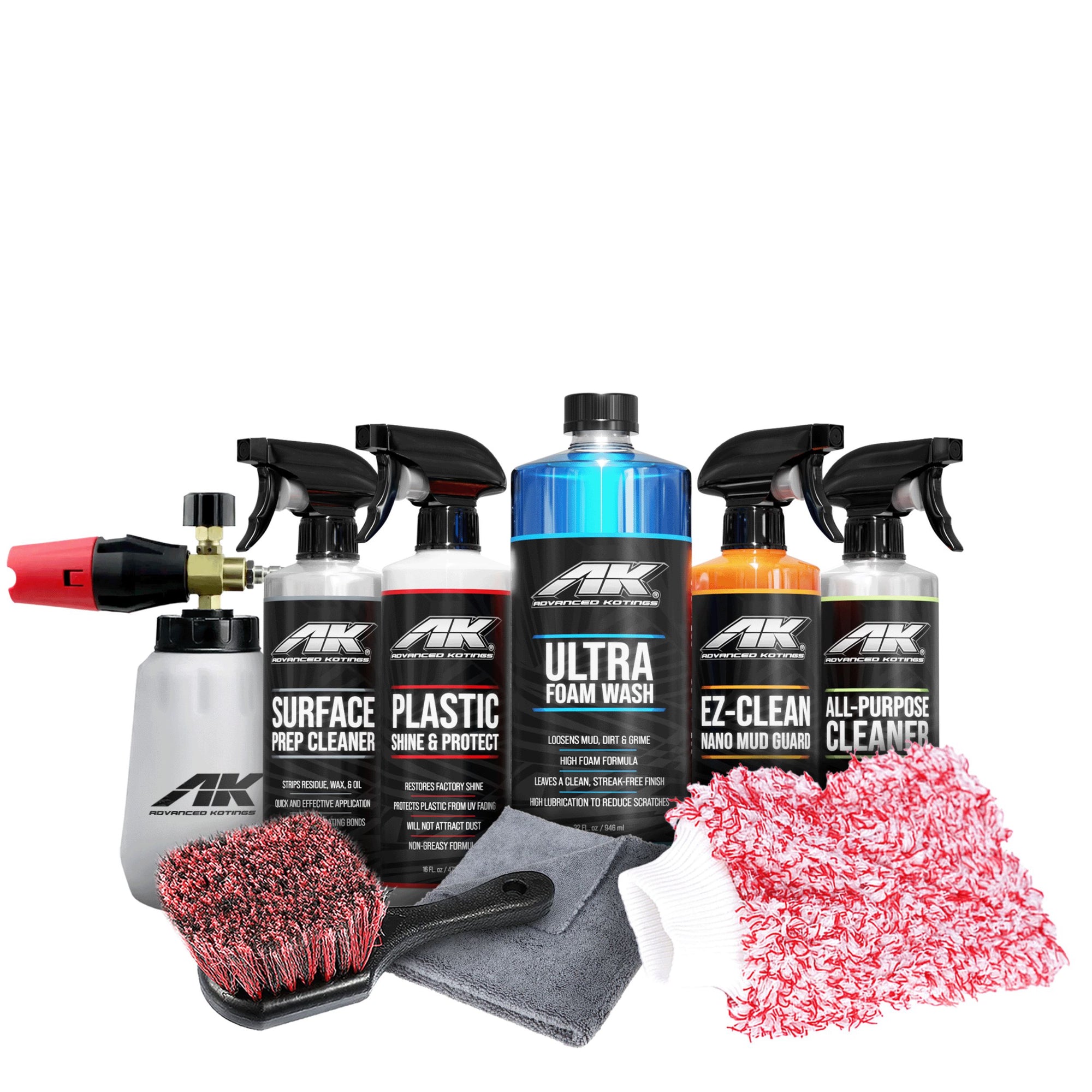 COMPLETE OFF-ROAD CLEANING KIT WITH MUD GUARD