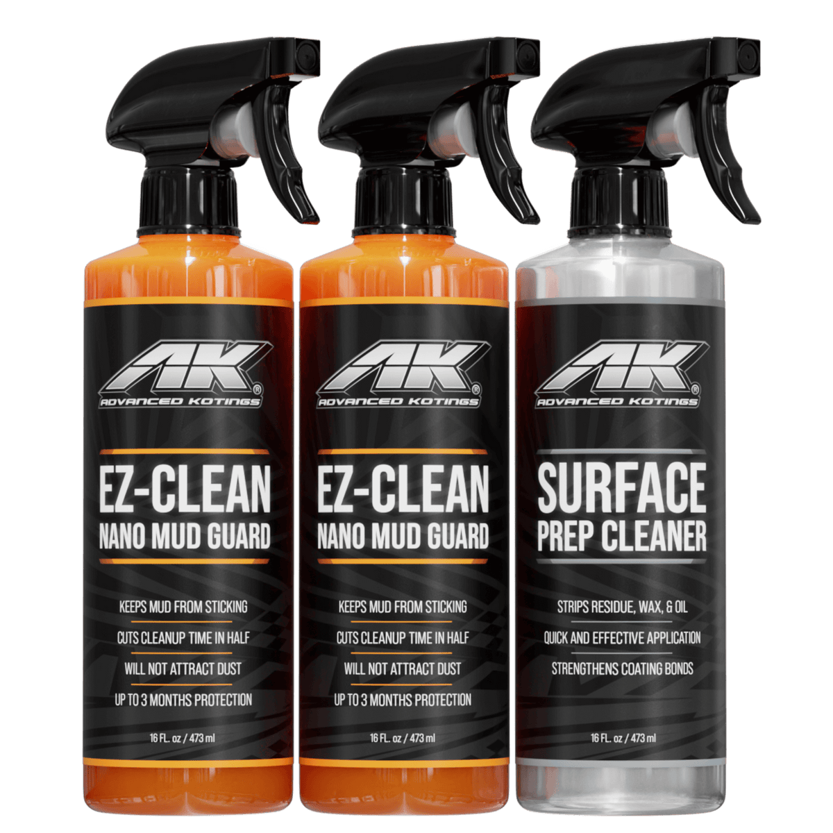 EZ-Clean Nano Mud Guard 2 Pack with Surface Prep Cleaner
