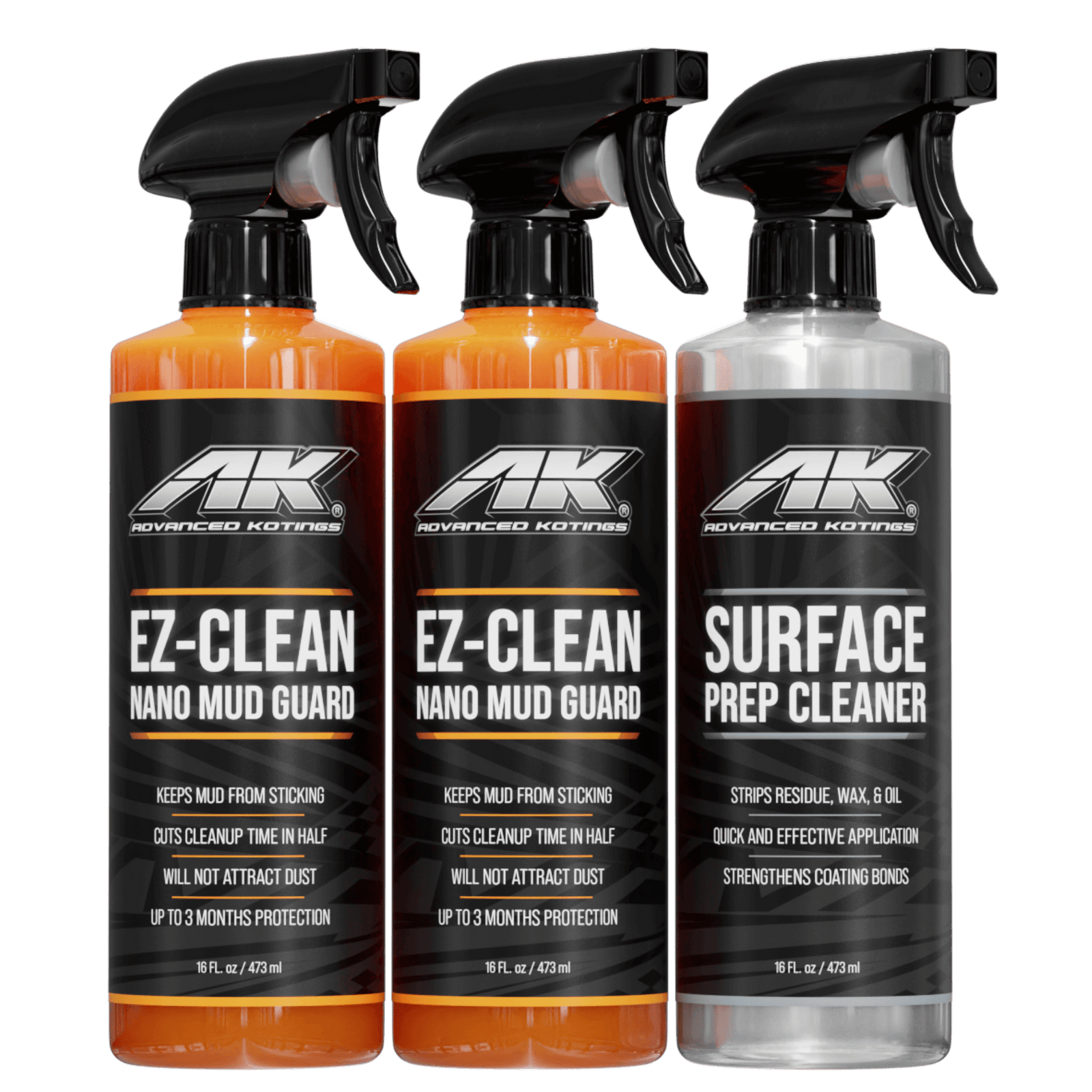 EZ-Clean Nano Mud Guard 2 Pack with Surface Prep Cleaner