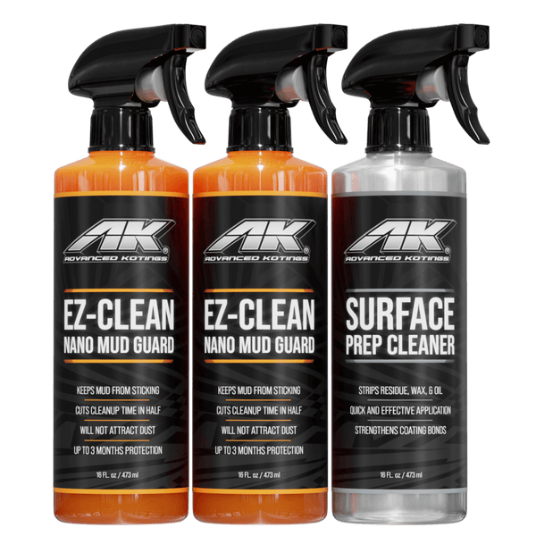 EZ-CLEAN Mud Guard 2 Pack With Surface Prep Cleaner for UTV & ATV -  Advanced Kotings