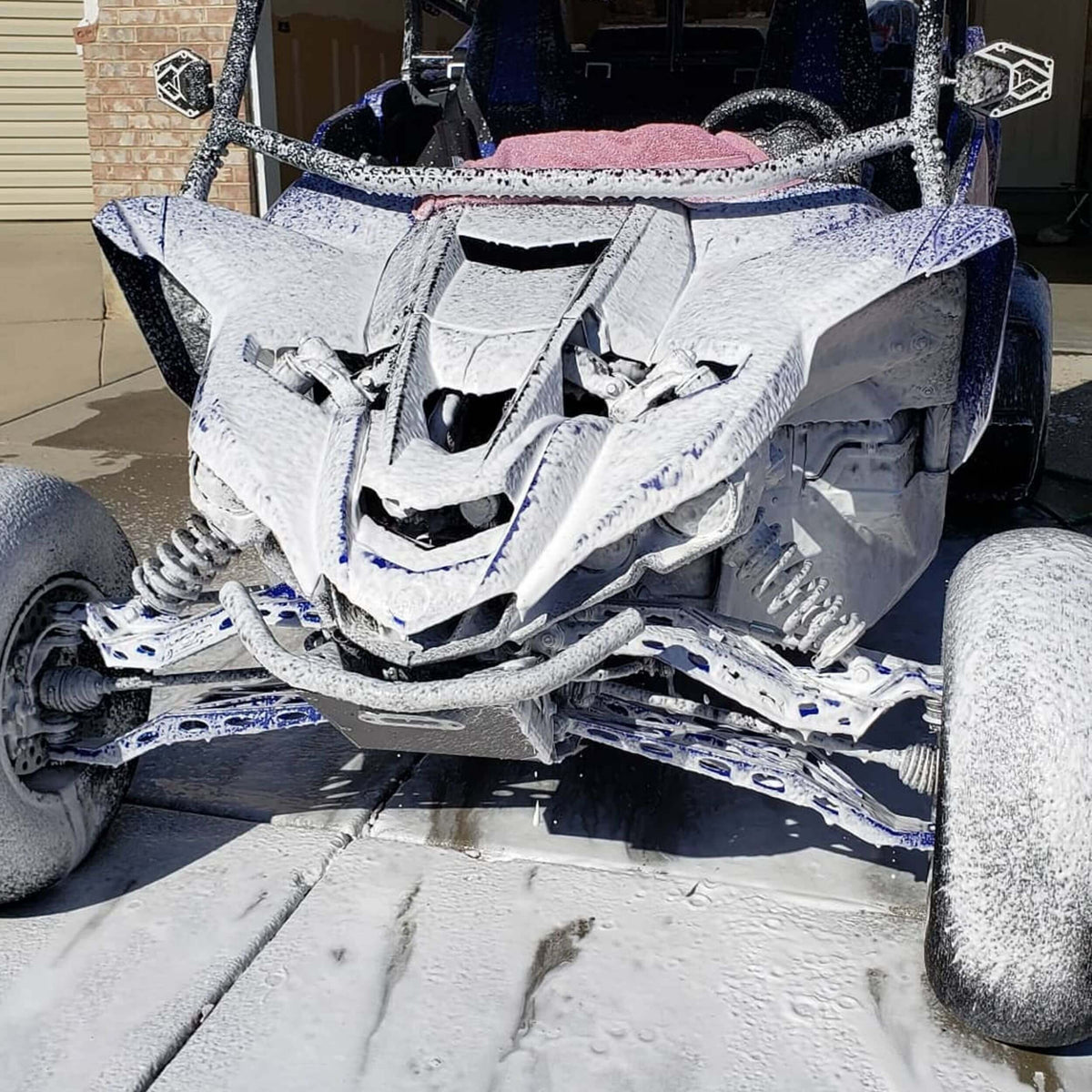 Yamaha YXZ With High Foam Off-road Wash